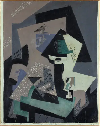 Still life with Green Lamp by María Blanchard