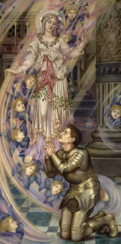 Our Lady of Peace by Evelyn De Morgan