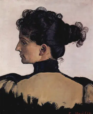 Portrait of Berthe Jacques (Wife of the Artist) by Ferdinand Hodler