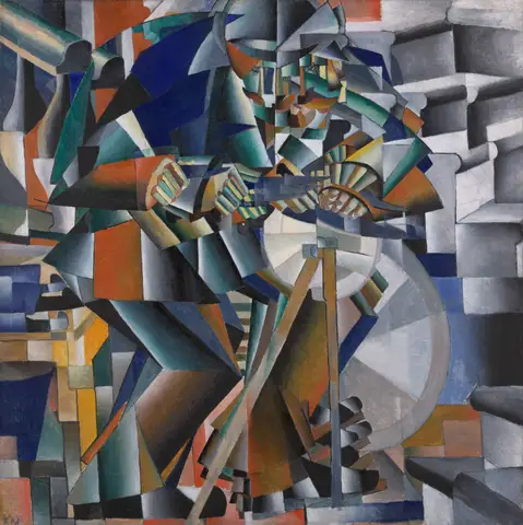 The Knife Grinder or 'Principle of Glittering' by Kazimir Malevich