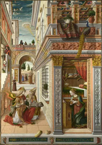 The Annunciation, with St. Emidius by Carlo Crivelli