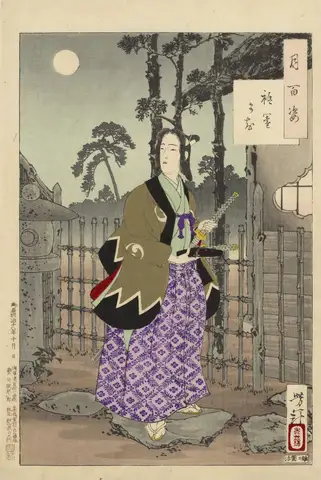 100 Aspects, No 4. The Gion District by Tsukioka Yoshitoshi