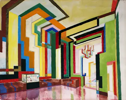 Design for a Great Hall by Wenzel Hablik