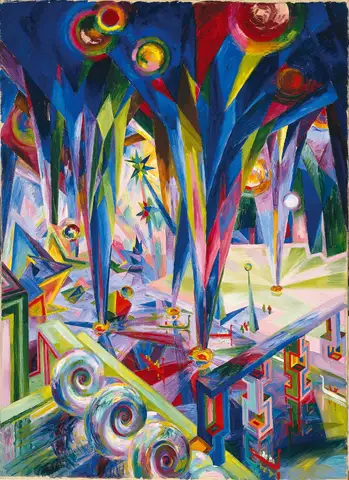 Cathedral Interior by Wenzel Hablik