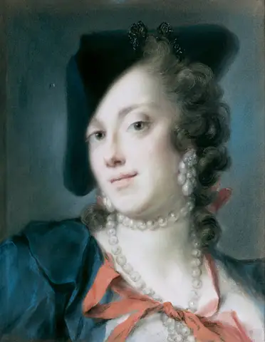 A Venetian Lady from the House of Barbarigo by Rosalba Carriera