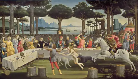 The Story of Nastagio degli Onesti, III by Sandro Botticelli