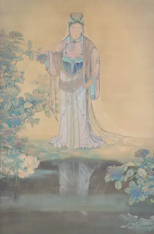 Reflection in the Water by Hishida Shunsō