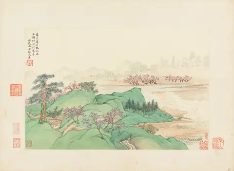 Landscapes 7, 仿古山水圖 by Wang Hui (王翚)