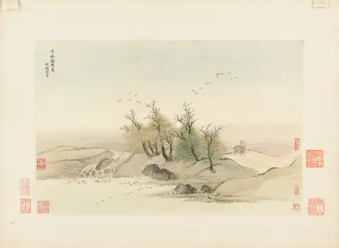 Landscapes 8, 仿古山水圖 by Wang Hui (王翚)