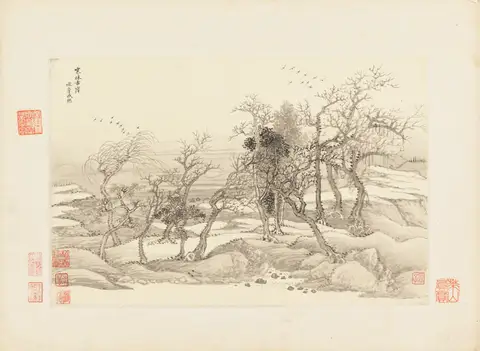 Landscapes 9, 仿古山水圖 by Wang Hui (王翚)