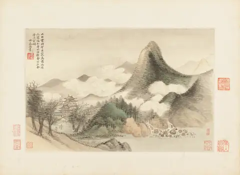 Landscapes 6, 仿古山水圖 by Wang Hui (王翚)