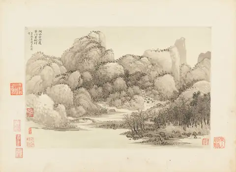 Landscapes 5, 仿古山水圖 by Wang Hui (王翚)