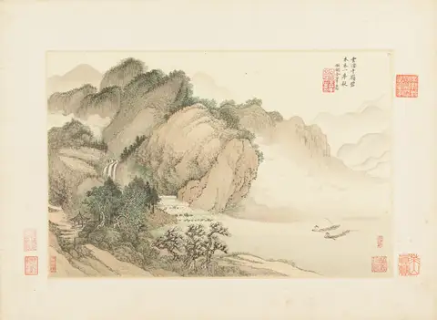 Landscapes 4, 仿古山水圖 by Wang Hui (王翚)