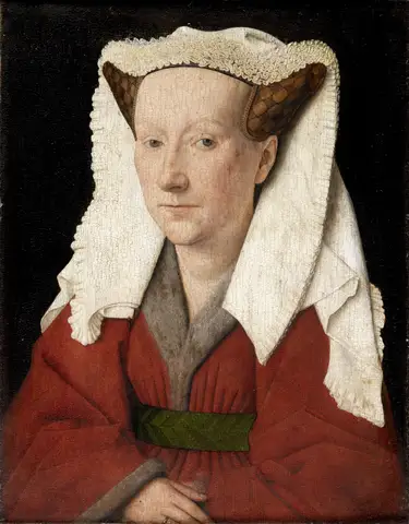 Portrait of Margareta van Eyck by Jan Van Eyck