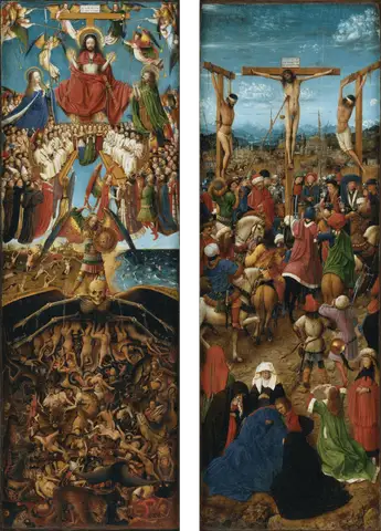 Crucifixion and Last Judgement by Jan Van Eyck