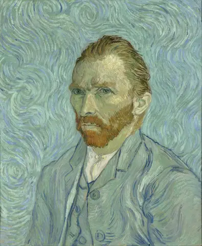 Self-portrait 1889 by Vincent Van Gogh