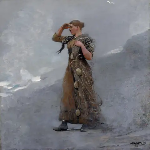 The Fisher Girl by Winslow Homer