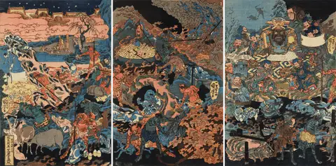 Ghosts, Devils and the King of Hell by Utagawa Kuniyoshi