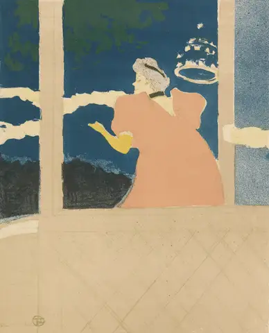 At the Café-concert by Henri de Toulouse-Lautrec