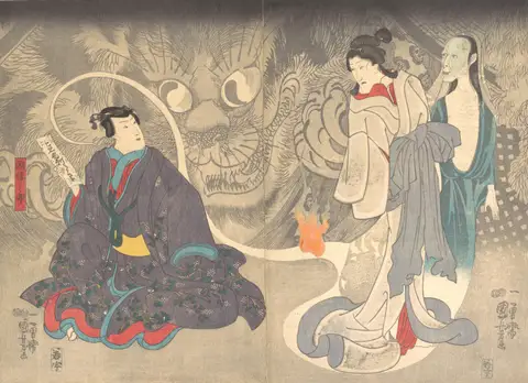 The Okazaki Cat Demon by Utagawa Kuniyoshi