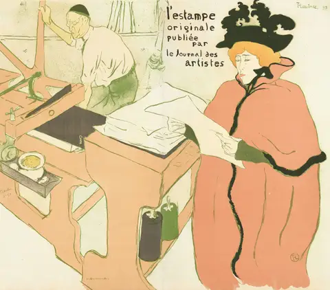 Cover for the album L'Estampe 1 by Henri de Toulouse-Lautrec