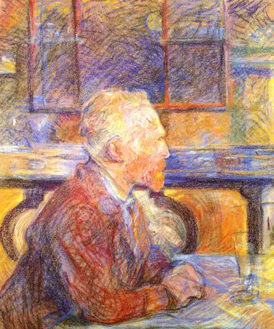 Portrait of Vincent van Gogh by Henri de Toulouse-Lautrec