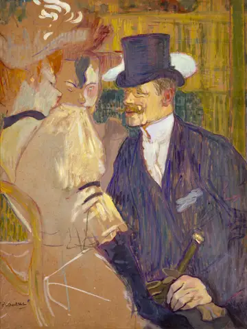 The Englishman at the Moulin Rouge by Henri de Toulouse-Lautrec