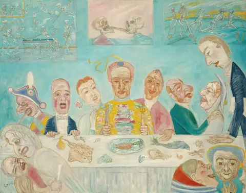 Comical Repast (Banquet of the Starved) by James Ensor
