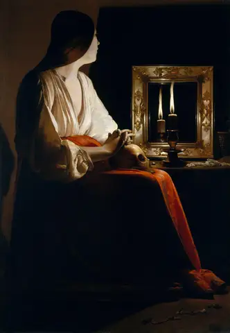The Penitent Magdalene by Georges de La Tour