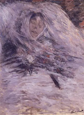 Camille Monet on her Deathbed by Claude Monet