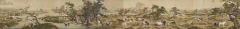 One Hundred Horses by Giuseppe Castiglione (郎世寧)