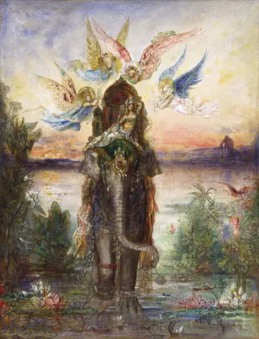 The Sacred Elephant (Péri) by Gustave Moreau