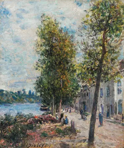 Saint-Mammès by Alfred Sisley