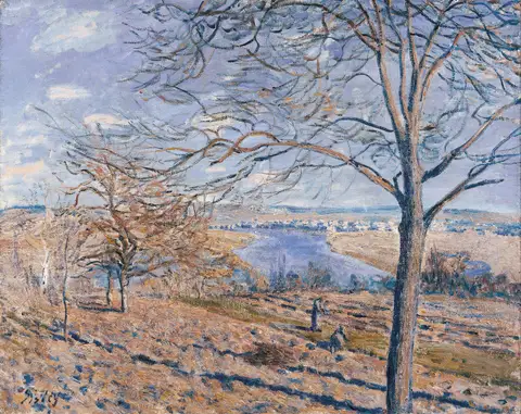 Banks of the Loing — Autumn Effect by Alfred Sisley