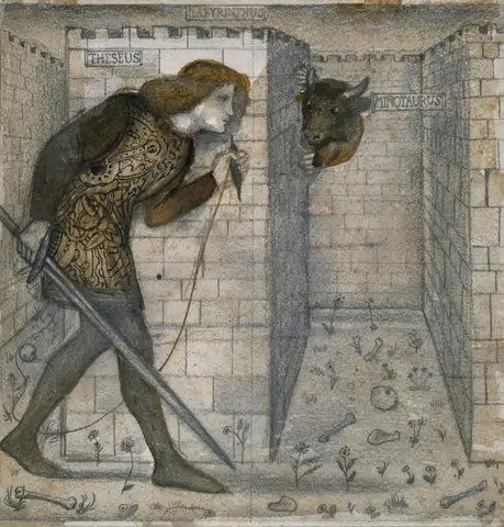 Theseus and the Minotaur by Edward Burne-Jones
