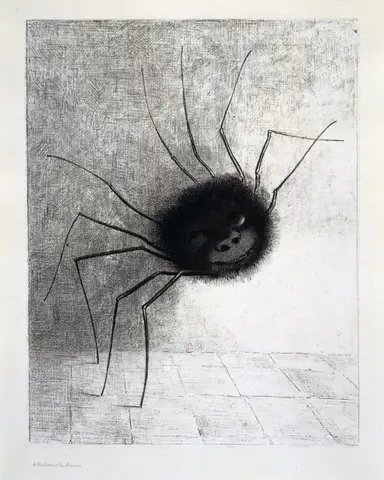 The Smiling Spider by Odilon Redon