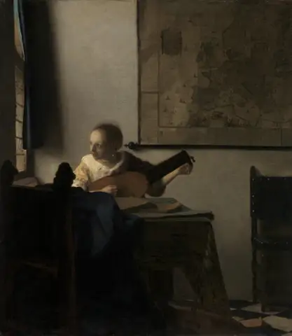 Woman with a Lute by Johannes Vermeer