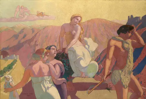 Psyche Panel 6 — Psyche's Kin Bid Her Farewell by Maurice Denis