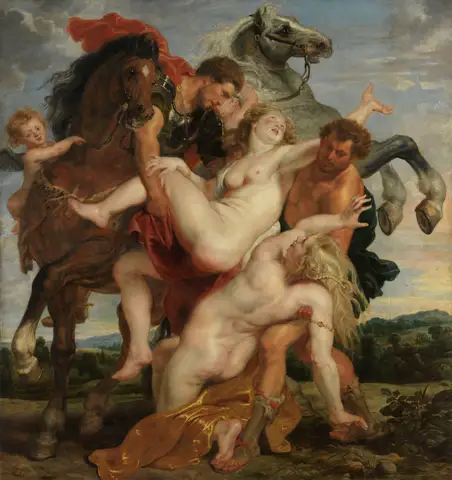 The Rape of the Daughters of Leucippus by Peter Paul Rubens