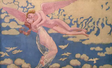 Psyche Panel 7 — Cupid Carrying Psyche Up to Heaven by Maurice Denis