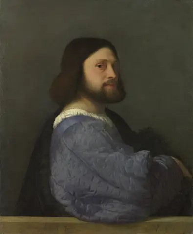 Man with a Quilted Sleeve by Titian