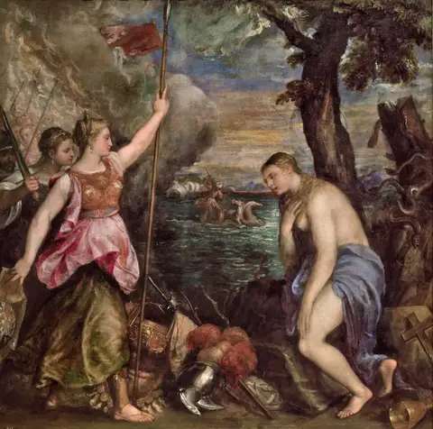 Spain Succouring Religion by Titian