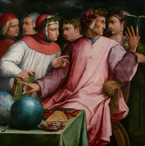 Six Tuscan Poets by Giorgio Vasari