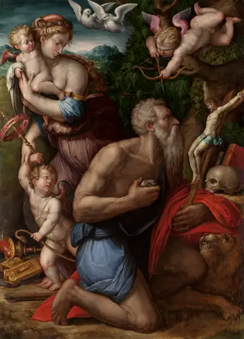 Temptations of St Jerome by Giorgio Vasari