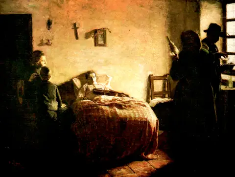 The Sick Violinist by Cristóbal Rojas Poleo