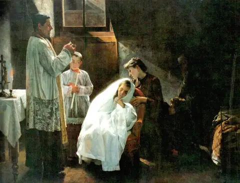 The First and Last Communion by Cristóbal Rojas Poleo