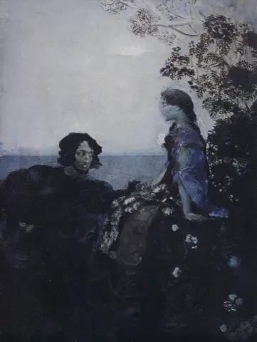 Hamlet and Ophelia by Mikhail Vrubel