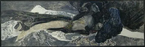 The Demon Flying by Mikhail Vrubel