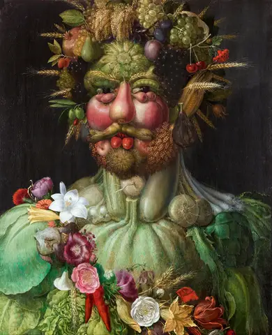 Rudolf II of Habsburg as Vertumnus by Giuseppe Arcimboldo