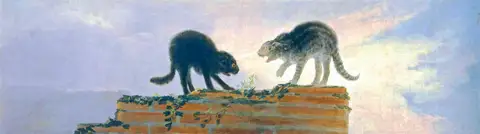 Fighting Cats by Francisco de Goya y Lucientes